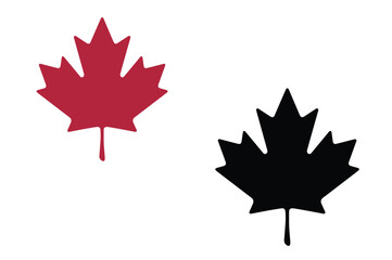 Maple Leaf Silhouette Icons