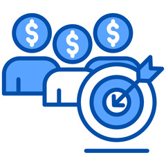 Fototapeta premium Customer Target Icon