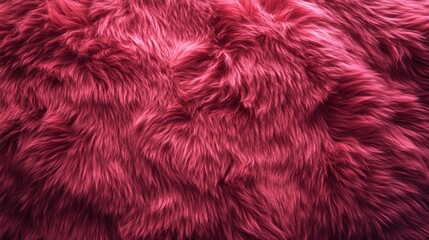 Naklejka premium Exploring the chaos of red and pink fur textures in vibrant environments