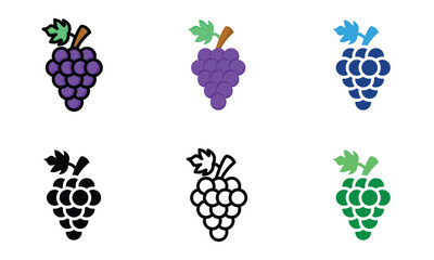 Grape Icon (Multiple style).