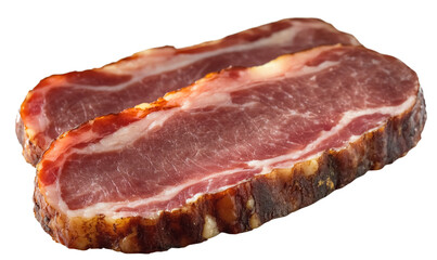 Smoked Pork Loin Slices Close-up