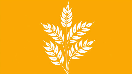 Golden Yellow Wheat Stalk Represents World Food Day 2025