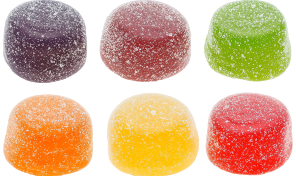 Assorted Colorful Fruit-Flavored Gummies