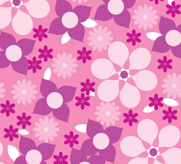 Vector y k seamless patterns daisy wave of vector background