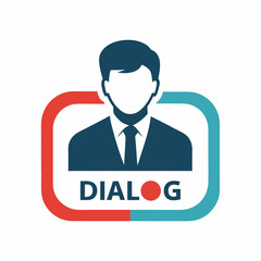 dialog box business icon vector illustration