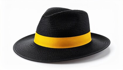 woman hat isolated on white background .Women's beach hat . colorful hat .