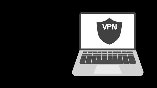 VPN Virtual Private Network cybersecurity concept vpn shield icon