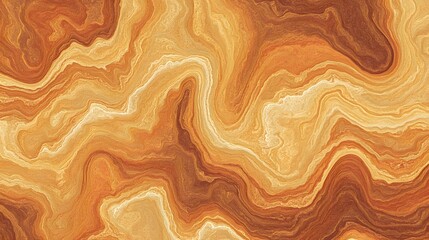 Abstract Golden Brown Marble Texture Swirls Background