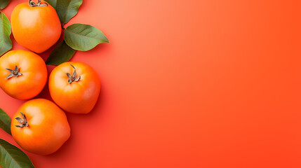 tomatoes on orange background