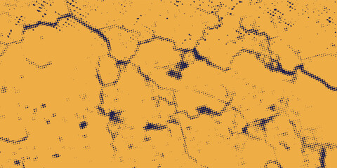 abstract yellow grunge on dark blue background Vector modern optical pop art texture for posters, business modern grunge sport