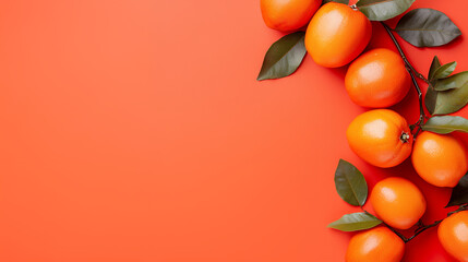 tomatoes on orange background