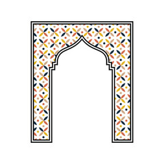 Frame of abstract floral pattern in circular ornamental mandala with vintage ethnic design and decorative symmetrical art illustration
