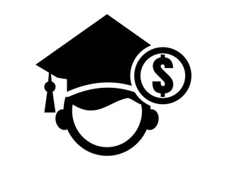 Education Fund Vector Icon, Financial Planning for Students and Tuition Savings