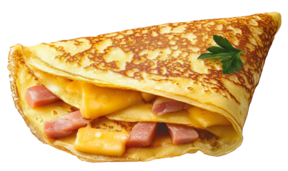 Delicious Ham and Cheese Crepe