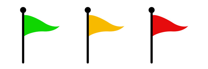 Red Green Yellow Flags