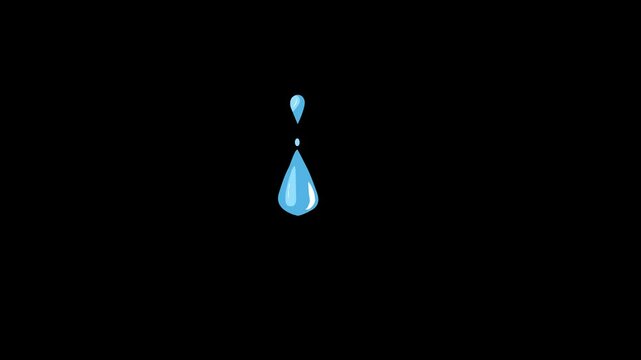 water drop effect black screen water fluid transitions loop animation