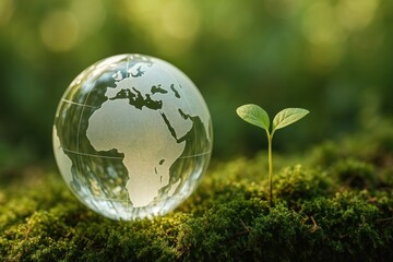 Sustainability nature growth harmony globe