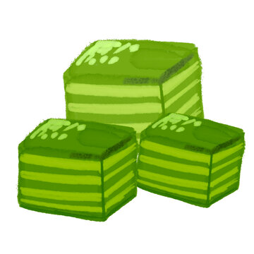 Thai layered dessert 