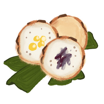 Thai coconut-rice pancake 