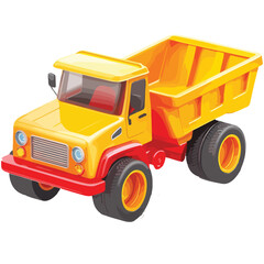 Naklejka premium Vector illustration dump truck 