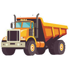 Fototapeta premium Vector illustration dump truck 