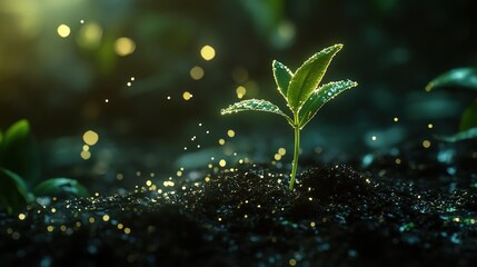 Early Spring Essence: Harmonizing Qingming Festival, Xiaoman Solar Term with Sprouting Shoots – Vibrant Vitality, Upward Growth & Positive Inspiration in Beautiful Artistic Micrography