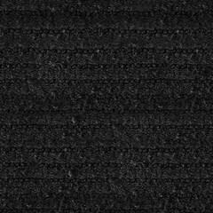 Obraz premium Seamless 4k photo texture of black colored synthetic wool woven cloth.