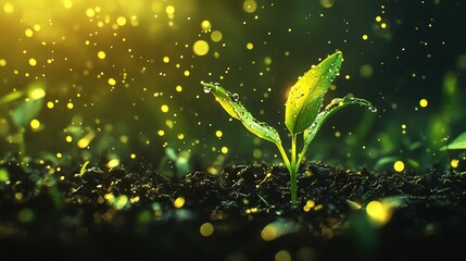 Early Spring Essence: Harmonizing Qingming Festival, Xiaoman Solar Term with Sprouting Shoots – Vibrant Vitality, Upward Growth & Positive Inspiration in Beautiful Artistic Micrography