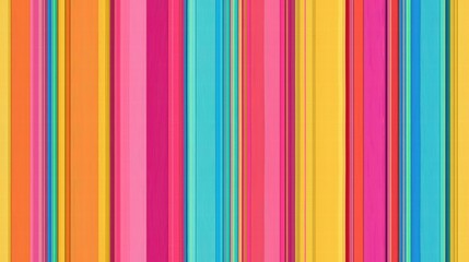 Vibrant Colored Striped Pattern with Playful Design Elements