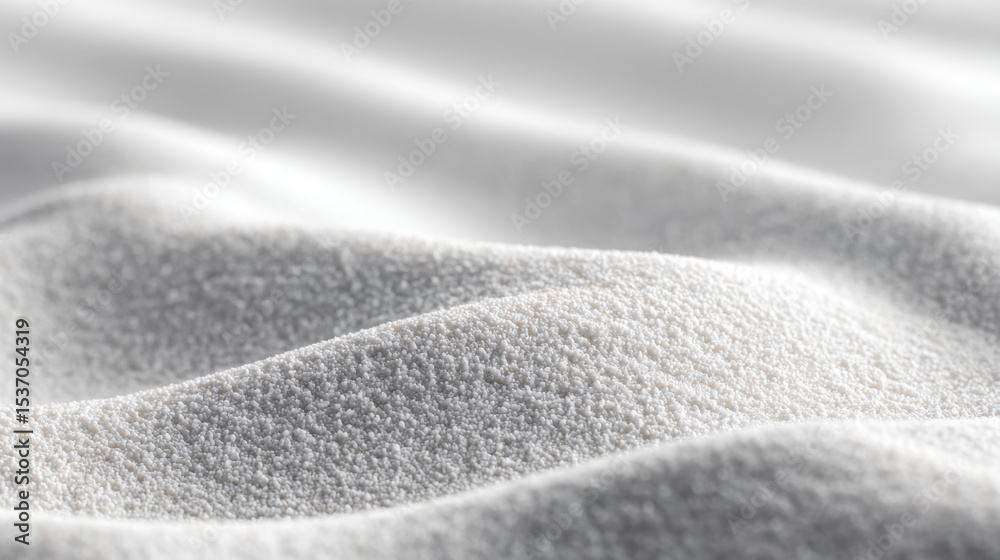 Aufkleber White sand texture with smooth waves and minimalist composition creating calm and tranquil atmosphere in nature