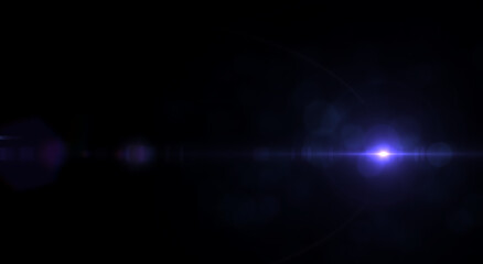blue lens flare  line burst effect