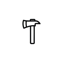 Fire Axe Rescue Tool Outline Icon