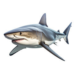 Shark on transparent background.