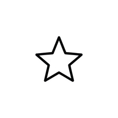 Single Five Pointed Star Icon