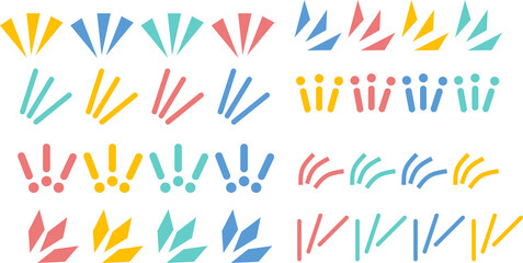 ビックリしたグラフィック素材イラスト