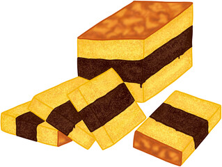 Indonesia dessert named Kue Lapis Surabaya