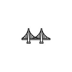 Suspension Bridge Structure Icon