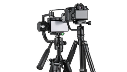 Camera tripod setup studio