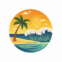 surf slogan. south side. sun beach , surfrider beach summer