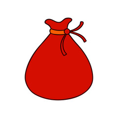 Santa’s Bag with white background
