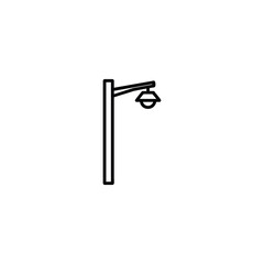 Street Lamp Post Light Fixture Icon