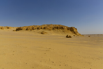 The Whale Desert, also known as Wadi Al Hitan, Egypt