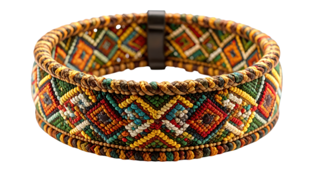 Colorful beaded headband