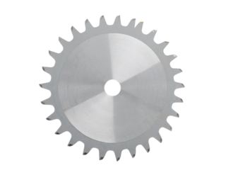 Circular saw blade isolated on transparent background
