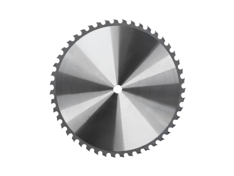 Circular saw blade isolated on transparent background