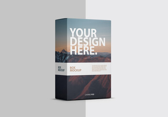 Vertical Box packaging mockup

