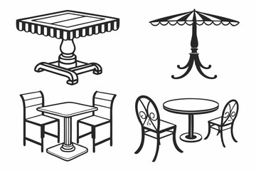 table and chairs