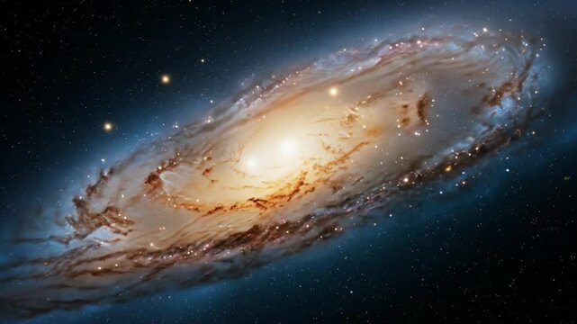 Stunning Spiral Galaxy in Deep Space