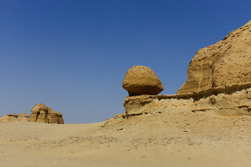 The Whale Desert, also known as Wadi Al Hitan, Egypt