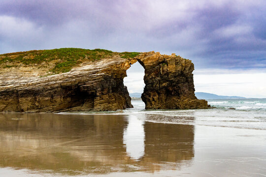 Las Catedrales Beach, or Praia de Augas Santas.